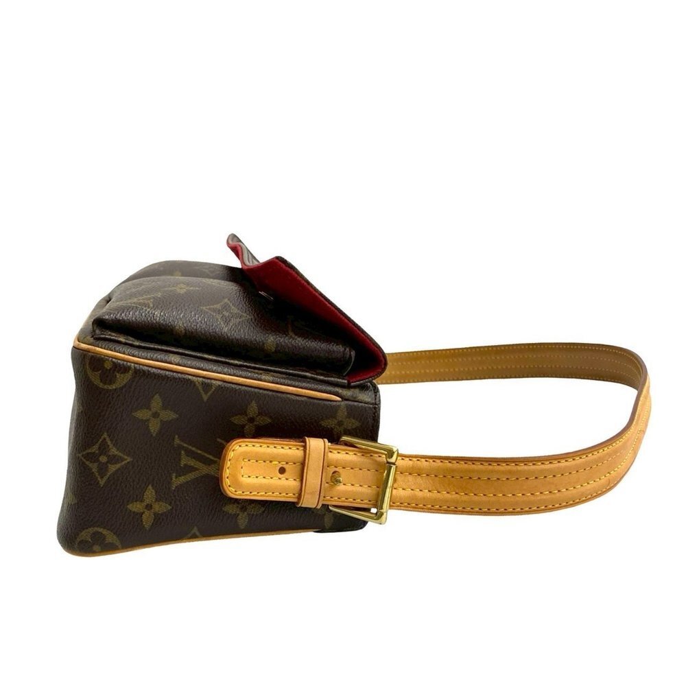 LOUIS VUITTON Brown Monogram Leather Shoulder Bag - Picture 6 of 9